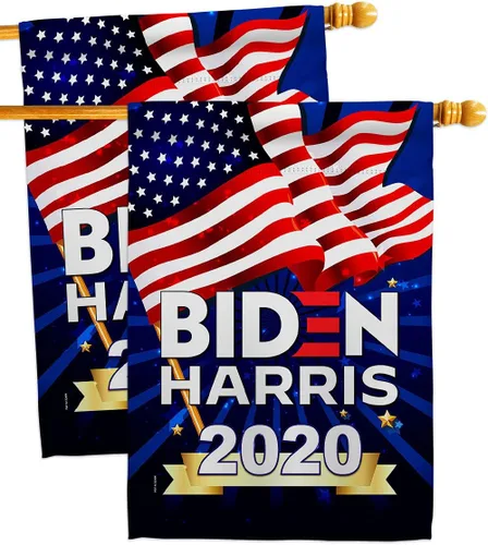 Vista 25 de Biden Harris Flag Vote President 2020 - Juego de banderas para casa de jardín, demócrata patriótico, republicano, fiesta de té, bandera