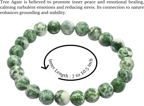 Vista 252 de Amazing Gemstone Crystal Bracelet for Women Men's Gifts - Protection Healing Crystal Bracelet - 8mm Gemstone Beaded Stretchable Bracelet Pulseras