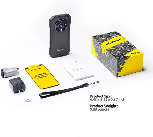 Vista 9 de Ulefone Armor X32 Pro 5G Teléfono resistente, MTK Dimensity 6300, 16+256GB, Android 15, Widevine L1, visión nocturna de 64MP/25MP, linterna