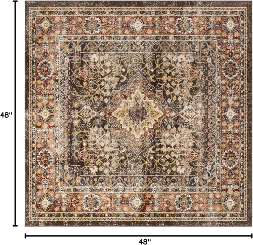 Vista 42 de SAFAVIEH Bijar Collection - Alfombra decorativa de 2 pies 3 pulgadas x 4 pies, marfil y óxido, diseño oriental envejecido, no desprende pelusa