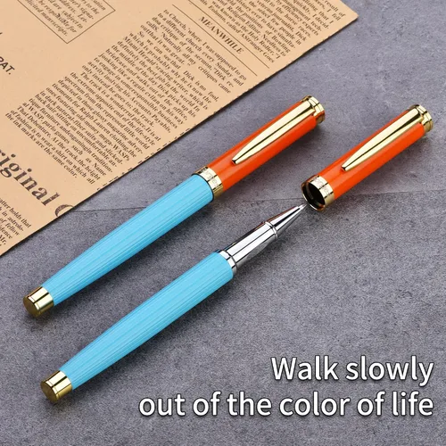 Vista 3 de Juego de bolígrafos de alta calidad: elegantes bolígrafos de regalo de negocios para hombres y mujeres, escritura suave, accesorio profesional