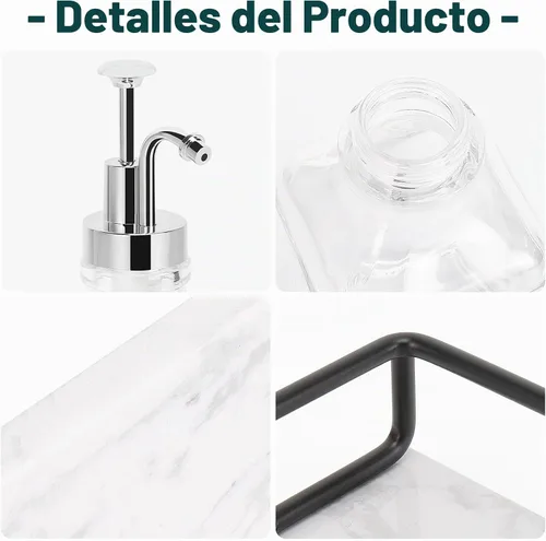 Vista 7 de Dispensador de jarabe de café BathAce para barra de café, botellas de jarabe de vidrio transparente con bomba, almacenamiento recargable para jarabe