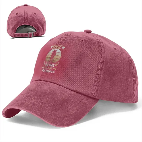 Vista 8 de Dad Themam The Myth The Legend Baseball Cap for Men Women Hats Adjustable Vintage Washed Cotton Dad Hat