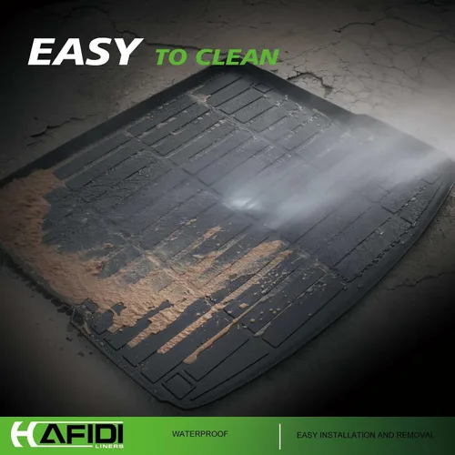 Vista 6 de HAFIDI® Juego de alfombrillas y forro de carga para Kia EV9 2024 2025 2026 (no apto para sillas de relajación), protección para todo tipo de clima