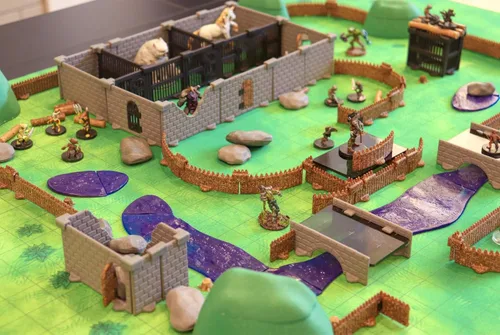 Vista 2 de Dirt Cheap Dungeons Palisades Kit TT RPG Terrain Building para Calabozos y Dragones, Pathfinder, Juegos de Guerra y mucho más