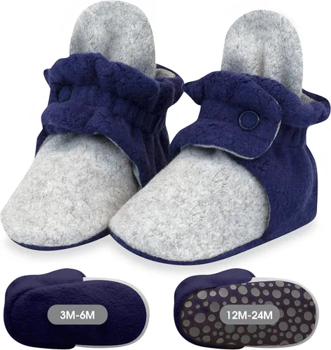Vista 12 de Zutano Botines de forro polar unisex para bebé, con cierre de dos broches, de recién nacido a 24 meses Rosa bebé