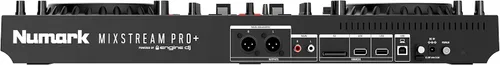 Vista 15 de Numark Controlador de DJ Mixstream Pro+ con Separación de Stems, 2 Decks, Transmisión Wi-Fi, Mezclador, Pantalla Táctil de 7", Altavoces, funciona