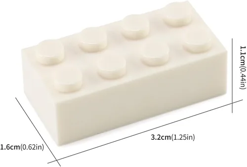 Vista 56 de 100 piezas 2 x 4 Ladrillos Piezas Negras Partes Clásico Juego Creativo Bloques de Construcción Juego de Partes Accesorios de Juguete Compatibles