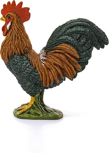Vista 2 de Schleich Farm World, juguetes de animales de granja para niños y niñas, juguetes realistas de pájaros, figura de juguete de gallo, a partir de 3 años