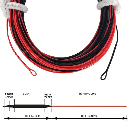 Vista 3 de Aventik Fly Line - Línea de hundimiento completo con punta de hundimiento completo, línea de pesca con mosca, peso hacia adelante, línea