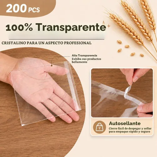 Vista 4 de YunKo - Bolsas de golosinas de Halloween, paquete de 200 unidades de 4 x 4