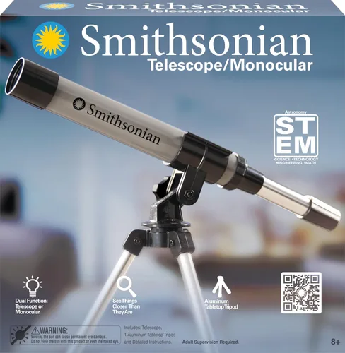 Vista 3 de Telescopio STEM 30x Smithsonian con trípode de aluminio