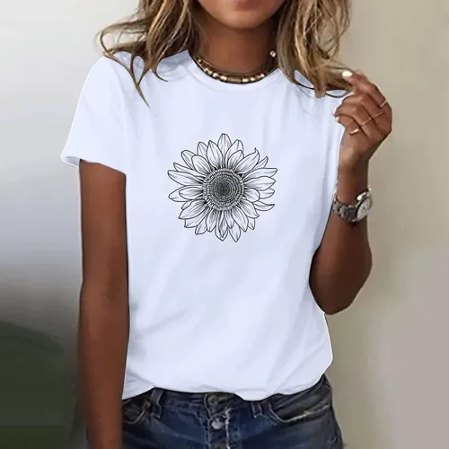 Vista 6 de Camiseta con estampado de animales para mujer, camiseta de libélula divertida, linda camiseta de manga corta, blusa de primavera 2023, camisas