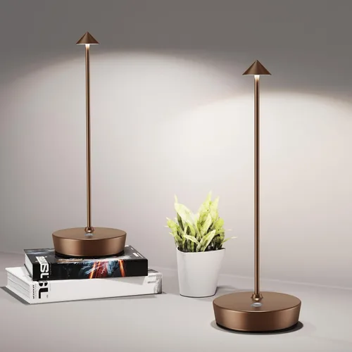 Vista 25 de Lámparas de mesa inalámbricas recargables, 6000 mAh, funciona con pilas, lámpara de escritorio LED para exteriores, impermeable, portátil, táctil
