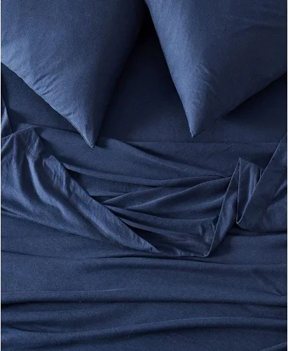 Vista 5 de Calvin Klein Home Modern Cotton Harrison - Sábana encimera de 1 pieza, tamaño Queen, algodón (Midnight)