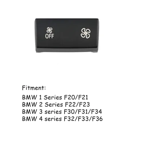 Vista 5 de Jaronx Para BMW A/C Panel de control de clima ventilador botón de velocidad de reemplazo, apto para BMW 1' F20/F21,2' F22/F23,3' F30/F31/F34/F35,4