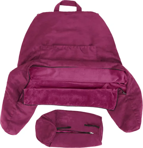 Vista 44 de Funda de almohada Husband Pillow solo para lectura - Funda para silla de lectura con generosos bolsillos traseros y laterales - Morado claro