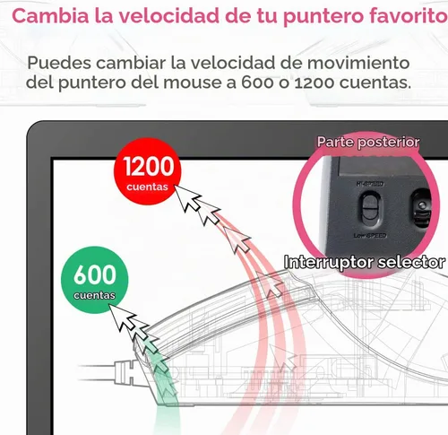 Vista 5 de ELECOM - Marca japonesa- Conexión por cable, mouse básico 3D-CAD, sin rueda de desplazamiento, mouse de computadora de 3 botones con seguimiento