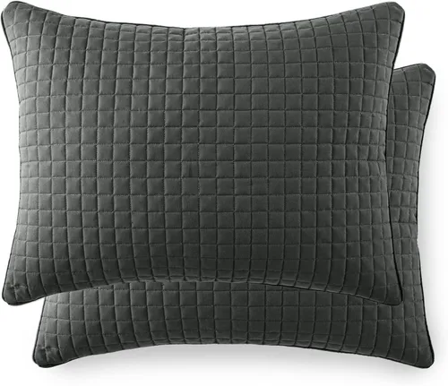 Vista 57 de Fundas Southshore Fine Linens Vilano Springs, para almohada, acolchadas, Microfibra, Pizarra, 20" x 36" 15 - Pizarra