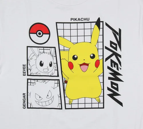 Vista 2 de Mad Engine Pokemon Pikachu Eevee and Gengar - Camiseta para hombre