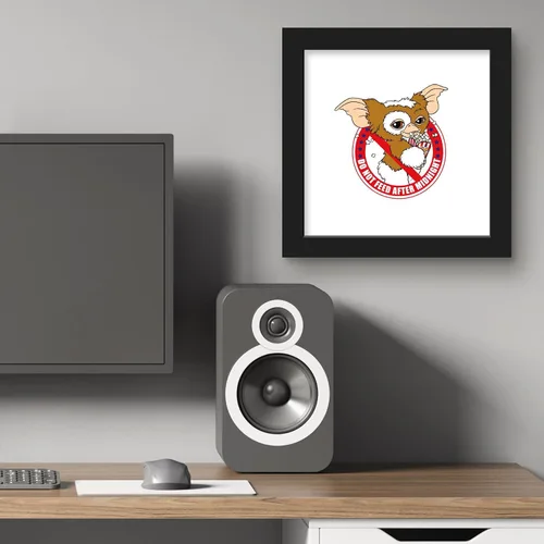 Vista 5 de Trends International Gallery Pops Gremlins - Arte de pared Don't Feed After Midnight, versión enmarcada negra, 12 x 12 pulgadas
