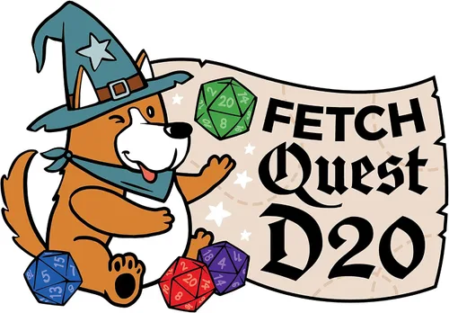 Vista 3 de Fetch Quest Doggy D20 (azul)