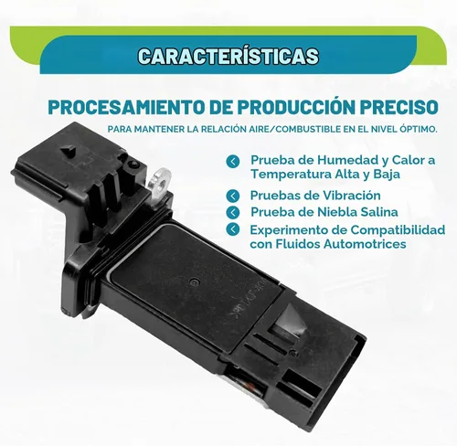 Vista 3 de Sensor de flujo de aire masivo compatible con vehículos Buick, Cadillac, Chevy y GMC 2012-2022, Enclave, Escalade, Impala, Silverado 1500, Sierra