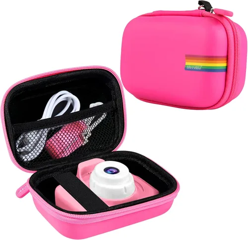 Vista 18 de Leayjeen Funda para cámara para niños compatible con OUTUVAS/Goopow/Mgaolo/HOOMOON/Juguetes de cámara para niños y videocámara digital para niños