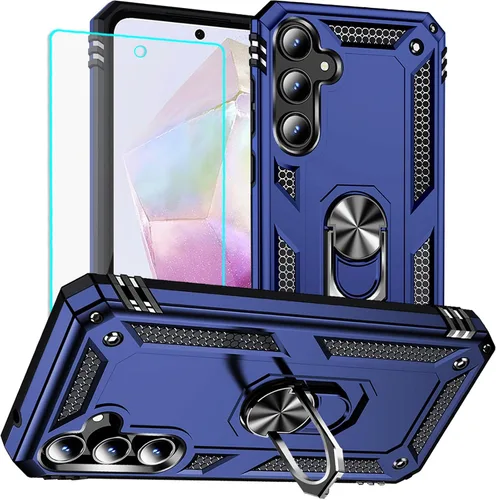 Vista 21 de Yiakeng Funda para Galaxy A32 5G, Samsung A32 5G, fundas protectoras de grado militar con anillo para Samsung Galaxy A32 5G (verde militar)