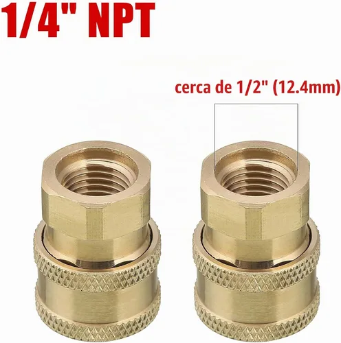 Vista 5 de Acoplador diario de la lavadora a presión de la herramienta, conexión rápida de 1/4" a 1/4" NPT hembra