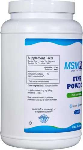 Vista 4 de KALA HEALTH MSMPure MSM Polvo fino 5lb y MSM Gel con Aloe Orgánico 8oz Bundle