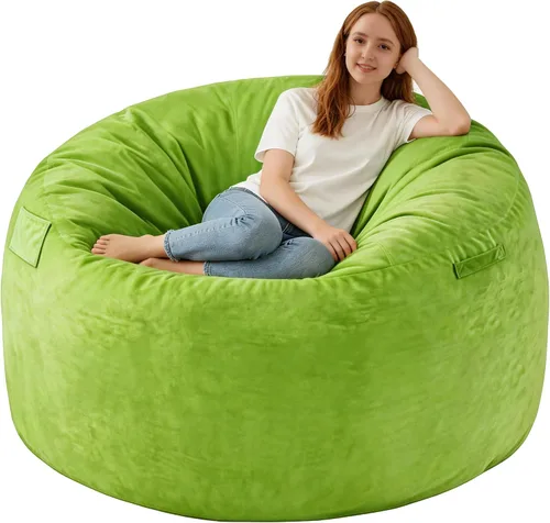 Vista 11 de Silla de Puf de 2 pies, Sillas de Puf Cómodas con Relleno de Espuma Viscoelástica, Sofá de Puf Esponjoso con Cubierta de Terciopelo Holandés, Sillas