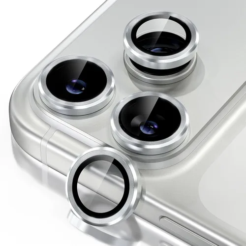 Vista 36 de Misea Protector de lente de cámara compatible con el teléfono 17 Pro/Phone 17 Pro Max, protector de lente de cámara de vidrio templado Ultra-HD Negro