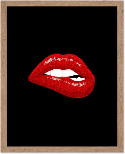 Vista 63 de Poster Master Impresión de labios dorados, póster de mordida de labio, arte moderno y minimalista, regalo bohemio para hombres y mujeres, diseño