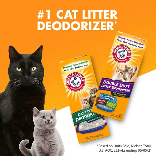 Vista 2 de Desodorizante en polvo para los desechos de los gatos Arm & Hammer® , 033200150206, Anaranjado, 1, 1