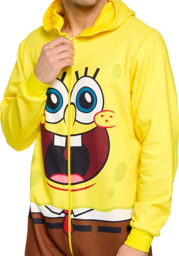 Vista 4 de Disfraz de SpongeBob SquarePants Onesie para Adultos Multicolor