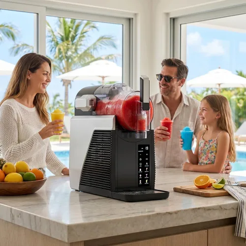 Vista 8 de COWSAR Máquina de granizado para el hogar 68 oz Frozen Drink Maker Textura ajustable