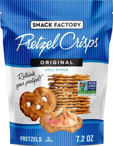 Vista 14 de Snack Factory Pretzel Crisps - Sabor original