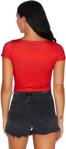 Vista 156 de Lojobands Camiseta corta ajustada para mujer, hecha en Estados Unidos, talla única