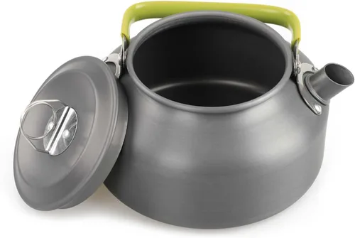 Vista 2 de Aluminio 0.8L al aire libre camping senderismo hervidor cafetera portátil tetera compacta y ligera