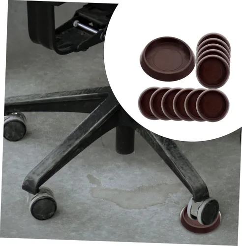 Vista 5 de Tapones de cama, 12 piezas, ruedas fijas para alfombras, muebles para el hogar, ruedas redondas, muebles de plástico, posavasos profesionales