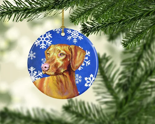 Vista 217 de Caroline's Treasures Cavalier Spaniel - Adorno de cerámica para colgar en el árbol de Navidad, para el hogar, Navidad, fiestas, regalo, 3 pulgadas