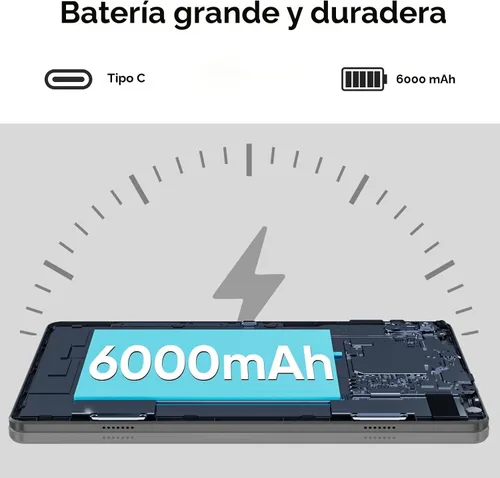 Vista 7 de aiprotablet Tableta 10 pulgadas Android 15 Tablets, 12GB RAM 64GB ROM 1TB Expand, procesador Quad-Core, pantalla táctil LCD 1280x800, WiFi 5, cámara