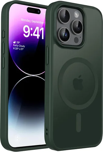 Vista 57 de CACOE Funda magnética para iPhone 12 y iPhone 12 Pro de 6.1 pulgadas - Compatible con MagSafe y soporte magnético para teléfono en el automóvil,