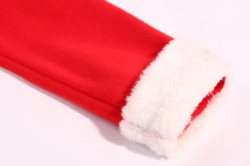 Vista 6 de Kids Christmas Elf Costume Set Girls Holiday Elf Jumpsuit Costume for Xmas Party Outfits