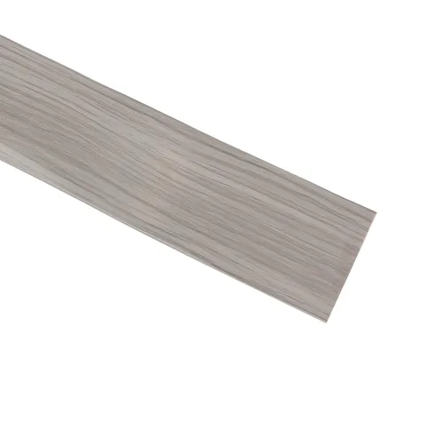 Vista 4 de Tira flexible de transición de suelo de PVC, transición de suelo autoadhesiva de 2 pulgadas de ancho, tira divisora plana de vinilo elegante