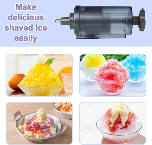 Vista 5 de Accesorio de Hielo Afeitado para Batidora de Soporte KitchenAid con 16 Moldes de Hielo, Fabricante de Conos de Nieve, Accesorios de Afeitadora