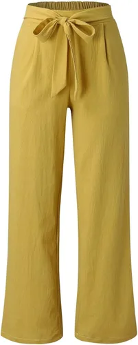 Vista 4 de Zhensanguo Womens Sweatpants High Waist Wide Leg Long Pants with Pockets