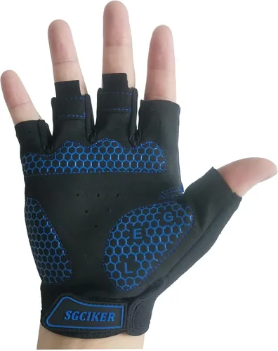 Vista 2 de Pro Team Orica Cycling Gloves,Summer Half Finger Bike Gloves