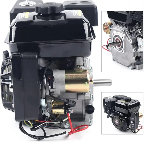 Vista 9 de Motor de gas Go Kart de 7.5HP 210CC con arranque eléctrico a gas de 4 tiempos OHV, motor de gasolina de gas, lavadoras a presión de gas, divisores